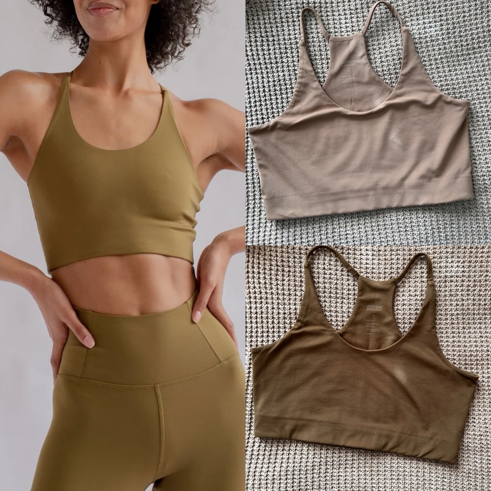 Girlfriend Collective Bundle - Float Juliet Bralette Sports Bra Yoga M